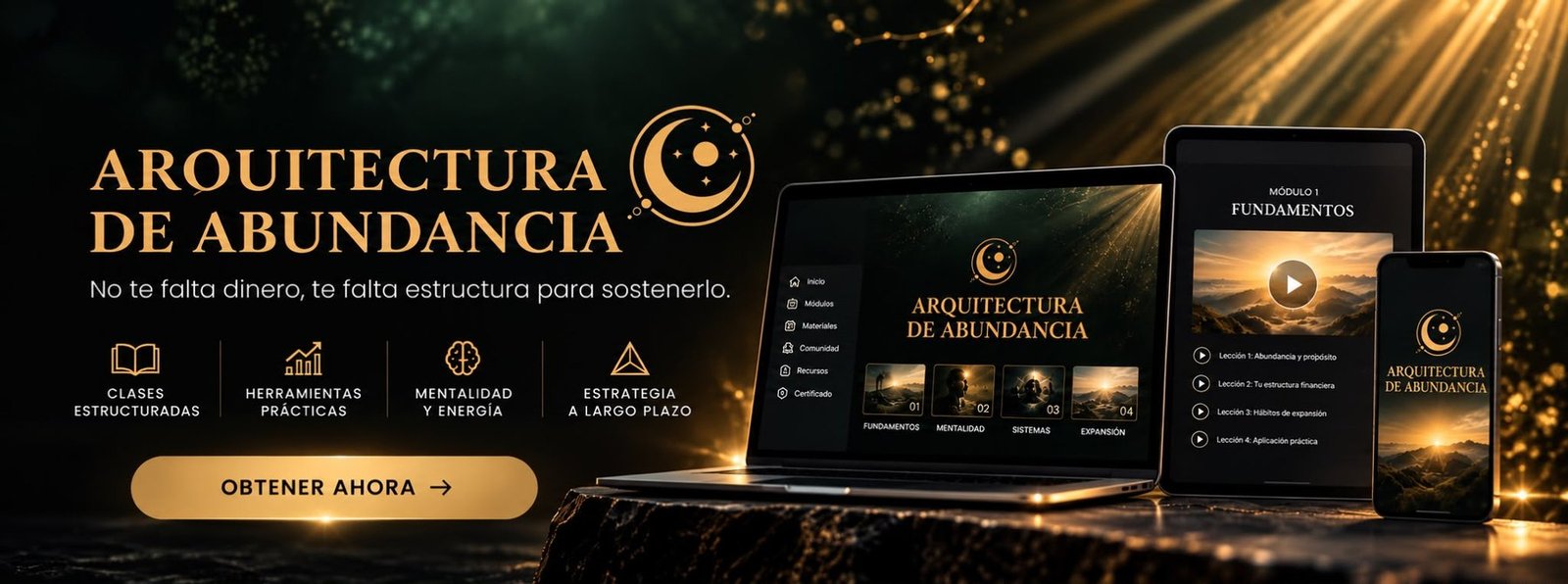 Arquitectura de Abundancia — No te falta dinero, te falta estructura para sostenerlo